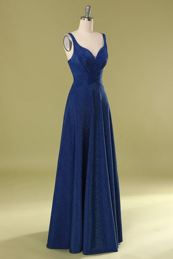 Vestido Azul Royal Longo Formatura