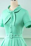 Vestido vintage de estilo retrô Scoop Blue