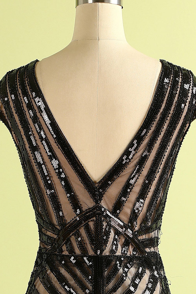 Carregar imagem no visualizador da galeria, Vestido de lantejoulas da década de 1920