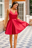 Vestido Vermelho A-line