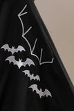 Vestido de impressão de morcego de Halloween