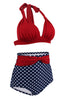 Carregar imagem no visualizador da galeria, Polka Dots Halter Bikini Swimwear