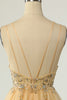 Carregar imagem no visualizador da galeria, Lindo um espaguete de linha correias grey short homecoming vestido com missanga