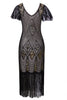 Carregar imagem no visualizador da galeria, Flapper Black 1920s Sequins Dress