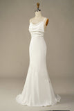 Vestido de noiva longo sereia branca