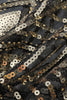 Carregar imagem no visualizador da galeria, Black and Gold Sequin Glitter 1920s Cape