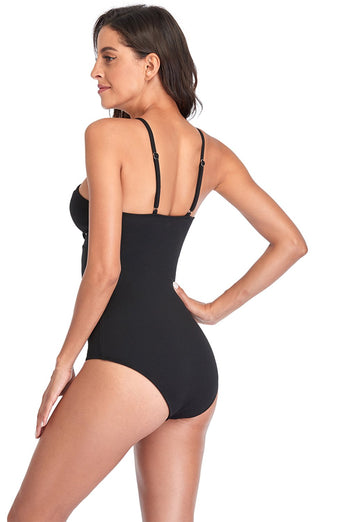 Roupa de banho de uma peça só com halter aberto nas costas