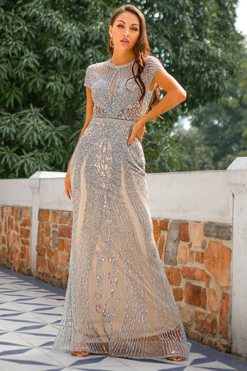 Vestido de baile de missangas da sereia