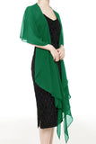 Macio Chiffon Scarve Shawls Wraps para Vestidos Acessórios femininos