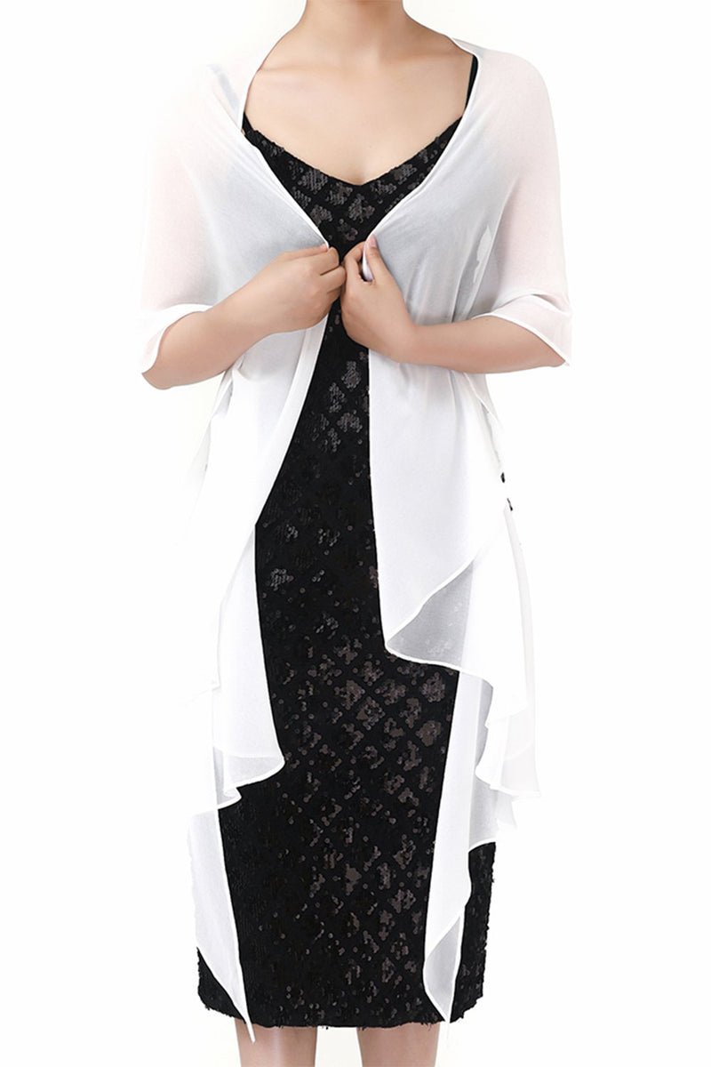 Carregar imagem no visualizador da galeria, Macio Chiffon Scarve Shawls Wraps para Vestidos Acessórios femininos