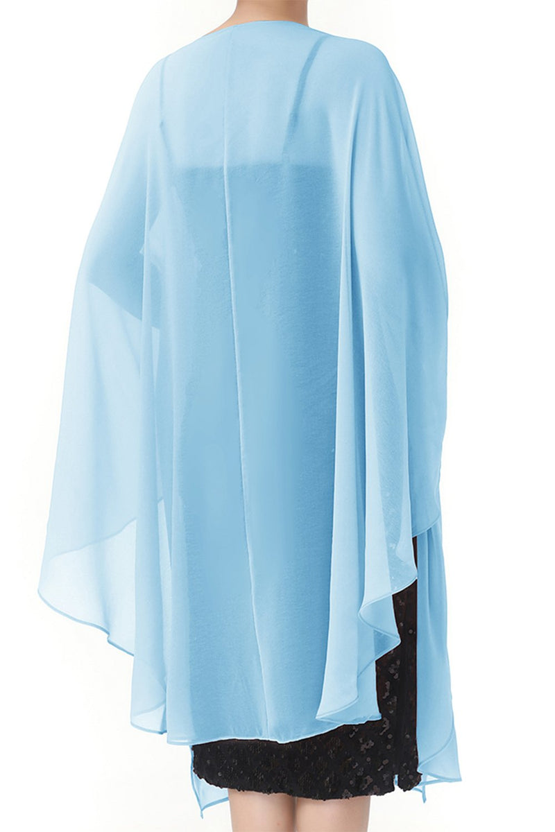 Carregar imagem no visualizador da galeria, Chiffon Shawls Scarves Wraps para vestido de festa
