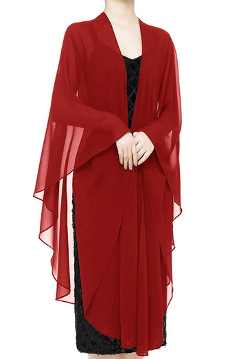 Chiffon Shawls Scarves Wraps para vestido de festa