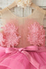 Carregar imagem no visualizador da galeria, Fuchsia Tulle Flower Girl Dress