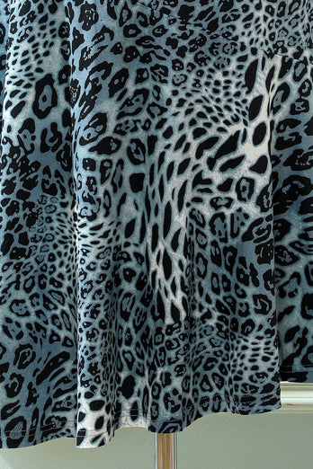 Saia estampada de leopardo