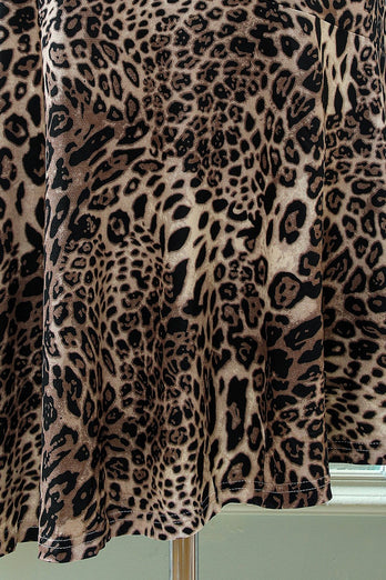 Saia estampada de leopardo