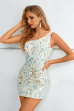 Vestido de Cocktail Um Ombro Branco