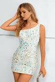 Vestido de Cocktail Um Ombro Branco