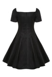 Vestido de balanço de renda vintage com renda