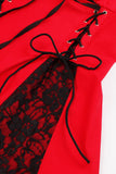 Vestido de balanço de renda vintage com renda
