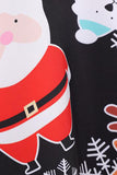 Novo vestido de impressão de renda para a festa de Natal