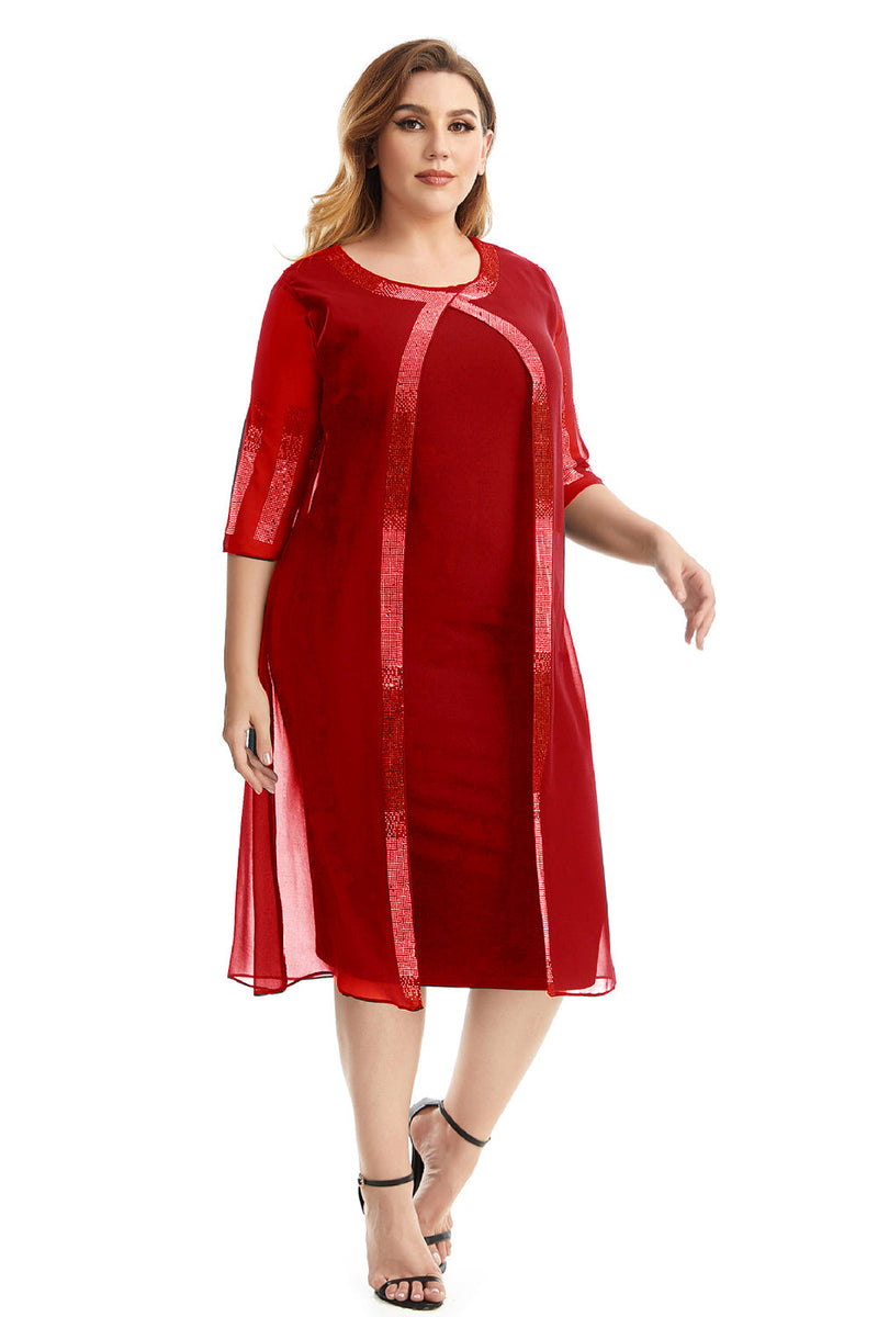 Carregar imagem no visualizador da galeria, Plus Size Dark Green Mother Of The Bride Dress With Cape