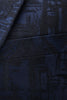 Carregar imagem no visualizador da galeria, Lapela Entalhada Azul Escura 2 Peças Terno Masculino