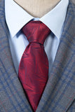 Azul Xadrez Duple Peito Lapela de Pico 2 Peças Terno Masculino
