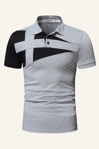 Cinza Fit Camisa Polo Masculino
