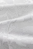 Jacquard Branco 2-Piece Xaile Lapela Homens Prom Suits