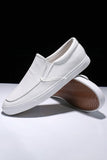 Slip-on branco leve peso sapatos de skate