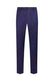 Azul escuro Jacquard xaile lapela 2 peças homens ternos de baile com cinto