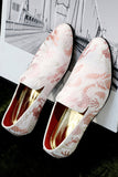 Sapatos masculinos Jacquard Cor-de-Rosa