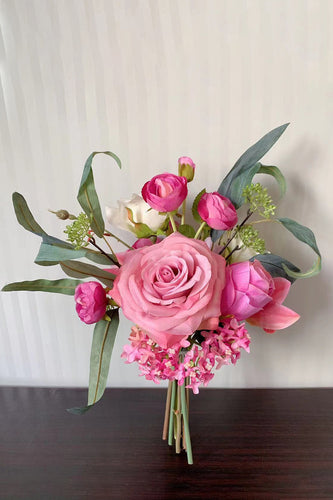 Flores de entrega de noivas blush bouquet (vaso não incluído)