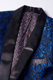 Blazer masculino rosa Lapela Shawl Jacquard