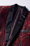 Blazer masculino rosa Lapela Shawl Jacquard