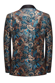 Blazer masculino de Lapel Lapel Floral Shawl