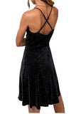 Veludo vestido de cocktail