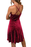 Veludo vestido de cocktail