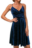 Veludo vestido de cocktail