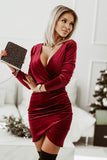 Vestido de Natal manga comprida