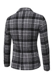 Blazer para homem duplo peito preto