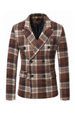Blazer para homem duplo peito preto