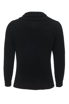 Camisola masculina pullover preto