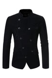 Café duplo peito blazer masculino