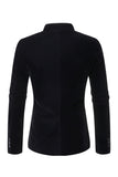 Café duplo peito blazer masculino