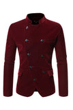 Café duplo peito blazer masculino