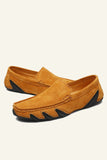 Sapatos de Ervilhas Masculinas de Couro Nubuck