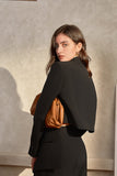 Blazer Feminino Preto Assimétrico Tamanho Grande