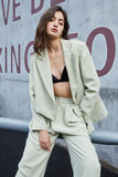 Blazer Feminino Preto Assimétrico Tamanho Grande