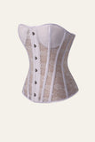 Black Steel Bone Lace Six-Star Flor Corset Shapewear